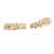 Green Gold Plated Pearl Earrings