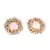 Pink Gold Plated Pearl Earrings