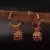Red Gold Plated Beaded Earrings