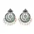 Green Gold Plated Pearl Earrings