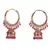 Red Gold Plated Beaded Earrings