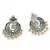 Green Gold Plated Pearl Earrings