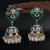 Green Gold Polki Pearl Earrings