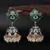 Green Gold Polki Pearl Earrings