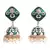 Green Gold Polki Pearl Earrings