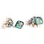 Green Gold Polki Pearl Earrings