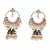 Blue Gold Plated Pearl Studded Earrings
