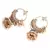 Blue Gold Plated Pearl Studded Earrings
