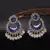 Blue Gold Plated Pearl Earrings