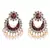 Red Gold Plated Pearl Earrings