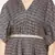 BLUE PRINTED KAFTAN WITH EMBROIDERED BELT