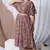 MULTICOLORED PRINTED KAFTAN WITH EMBROIDERED BELT
