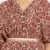 MULTICOLORED PRINTED KAFTAN WITH EMBROIDERED BELT