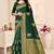 GREEN RICH art silk saree AND HEAVY RICH PALLU WITH BLOUSE