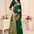 GREEN RICH art silk saree AND HEAVY RICH PALLU WITH BLOUSE