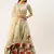 Grey & Red Solid Semi-Stitched Lehenga & Unstitched Blouse with Dupatta