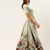 Grey & Red Solid Semi-Stitched Lehenga & Unstitched Blouse with Dupatta