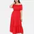 RED OFF SHOULDER LONG DRESS