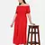 RED OFF SHOULDER LONG DRESS