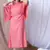 PEACH LONG DRESS
