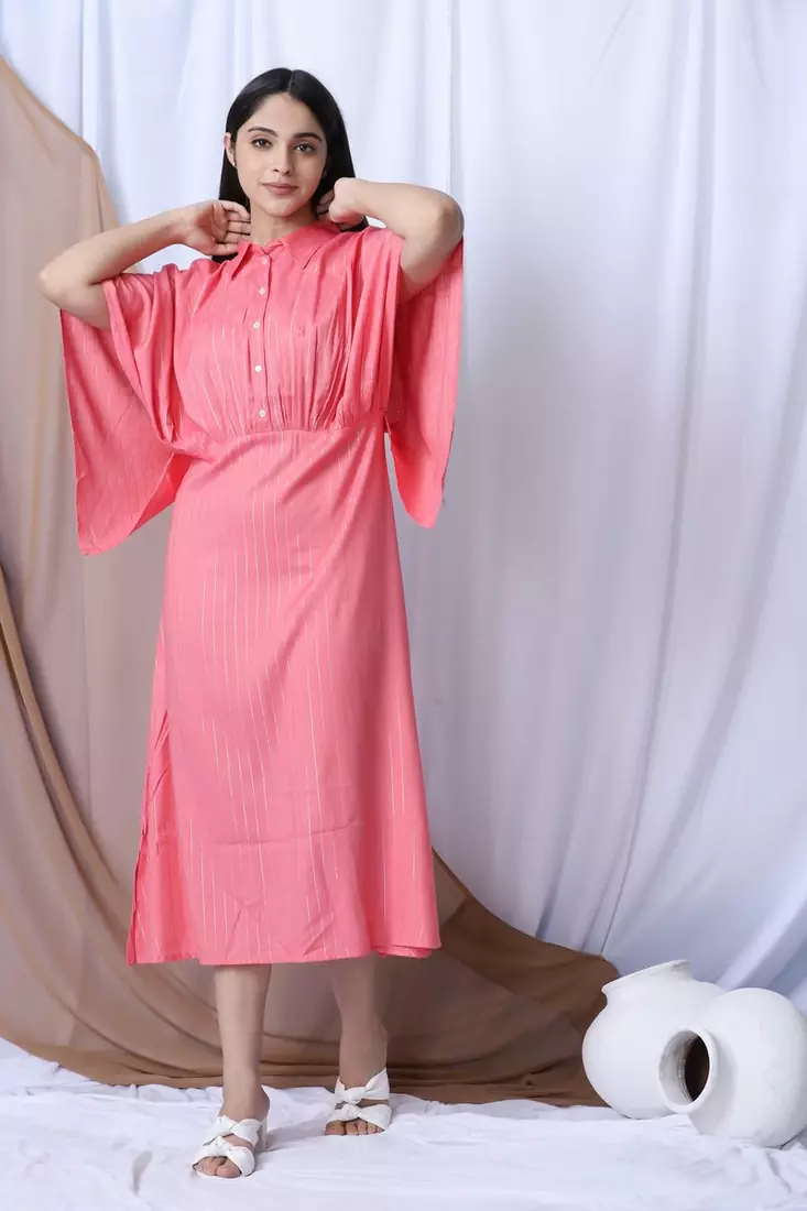 PEACH LONG DRESS