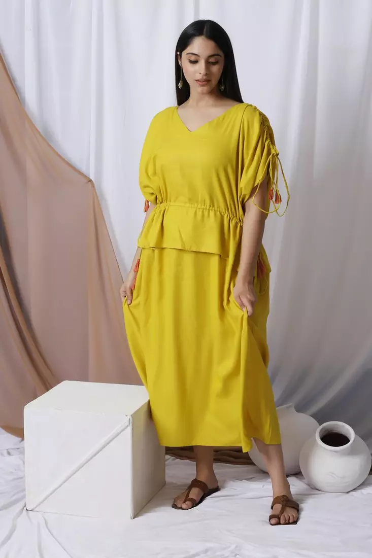 MUSTARD LONG DRESS