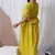 MUSTARD LONG DRESS