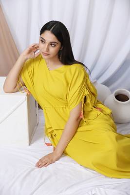 Mustard Long Dress 10