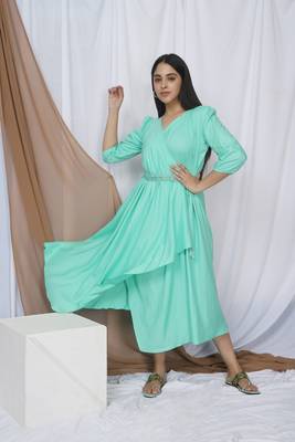 Blue Long Dress 1