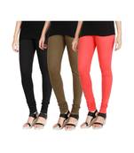 Black COTTON plain stitched Leggings