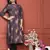 PURPLE GOLD PRINTED KURTA