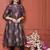 PURPLE GOLD PRINTED KURTA
