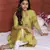 LIME GREEN GOLD PRINTED KURTA