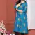 BLUE GOLD PRINTED KURTA