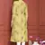 LIME GREEN GOLD PRINTED KURTA