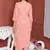 PEACH PRINTED KURTA AND BOTTOM