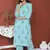 BLUE PRINTED KURTA AND BOTTOM