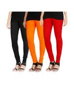 Black COTTON plain stitched Leggings