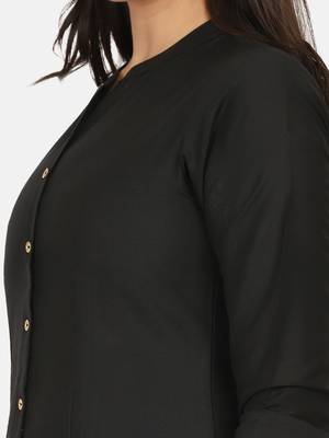 Black Solid Kurta 10