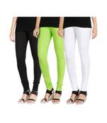 Black COTTON plain stitched Leggings