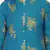 BLUE GOLD PRINTED KURTA