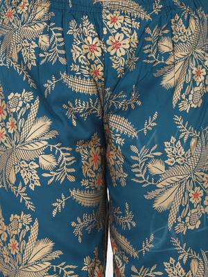 Blue Printed Kurta And Bottom And Dupatta 13