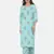 BLUE PRINTED KURTA AND BOTTOM