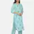 BLUE PRINTED KURTA AND BOTTOM