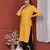 YELLOW PRINTED KURTA