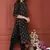 BLACK PRINTED KURTA