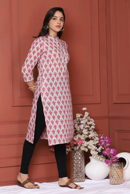 Grey Printed Kurta 3