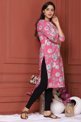 Pink Printed Kurta 2