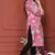 PINK PRINTED KURTA