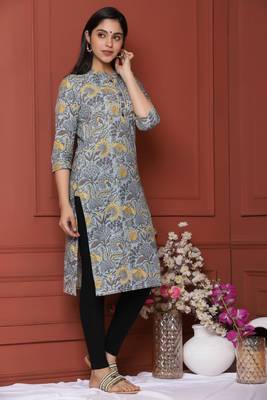 Aqua Printed Kurta 3